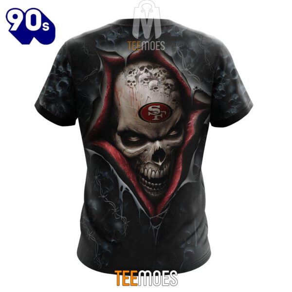 NFL San Francisco 49ers Halloween Horror Skull T-Shirt