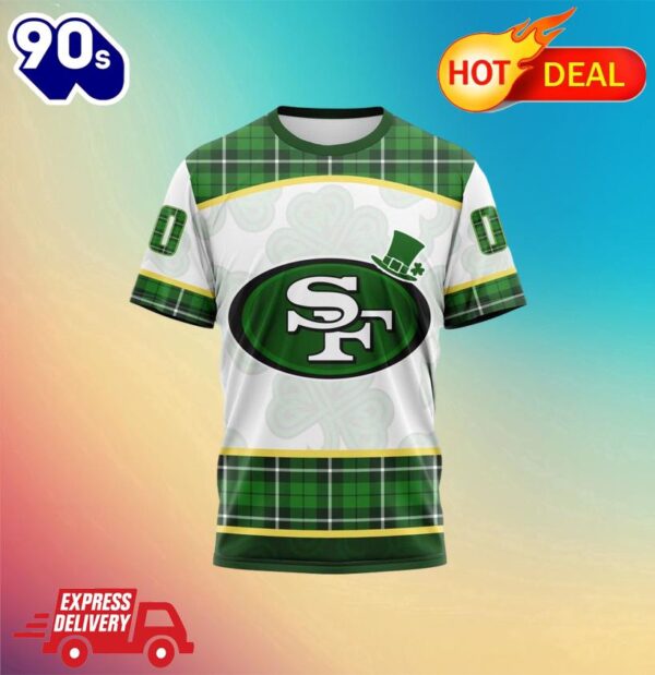 NFL San Francisco 49ers Special Design For St. Patrick Day All Over Print Shirts