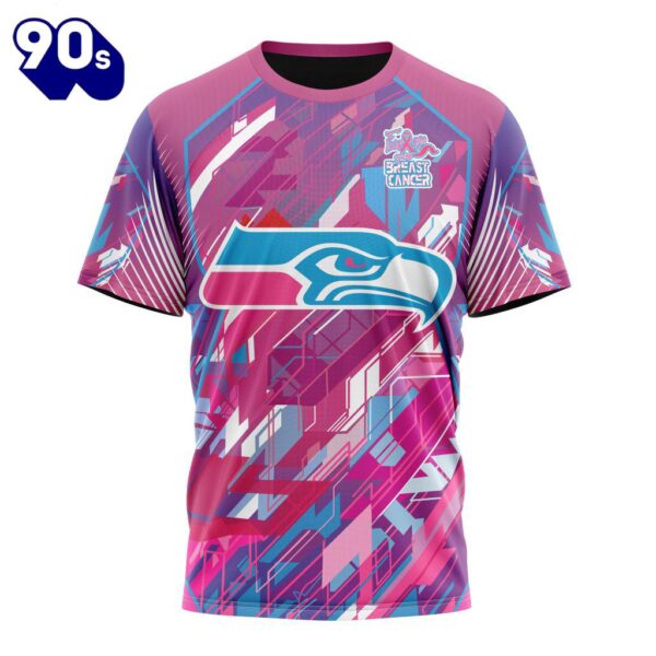 NFL Seattle Seahawks Breast Cancer T-Shirt