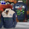 NFL Seattle Seahawks Custom Name Animal Drummer Stand Collar Shirt