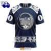 NFL Seattle Seahawks Custom Name Number Grateful Dead T-Shirt