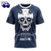 NFL Seattle Seahawks Custom Name Number Kits For Dia De Muertos T-Shirt