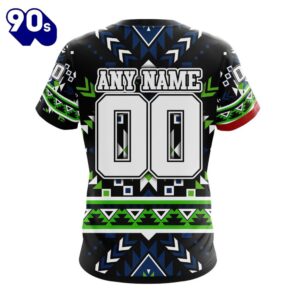 NFL Seattle Seahawks Custom Name Number Native Concepts T-Shirt