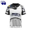 NFL Seattle Seahawks Custom Name Number Star Wars T-Shirt