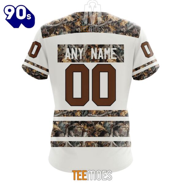 NFL Seattle Seahawks Custom Name Number White Camo Hunting T-Shirt