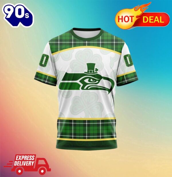 NFL Seattle Seahawks Special Design For St. Patrick Day All Over Print Shirts