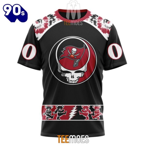 NFL Tampa Bay Buccaneers Custom Name Number Grateful Dead T-Shirt