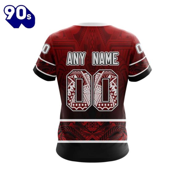 NFL Tampa Bay Buccaneers Custom Name Number Native With Samoa Culture T-Shirt