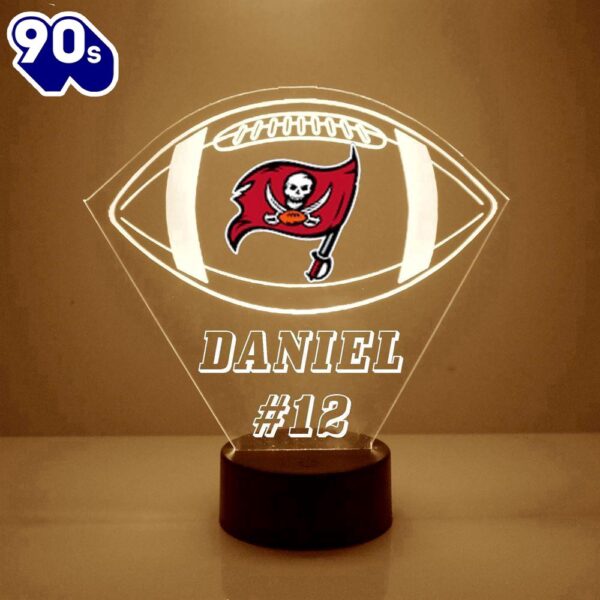 NFL Tampa Bay Buccaneers Football Led Sports Fan Lamp Custom Night Light  Gift Christmas