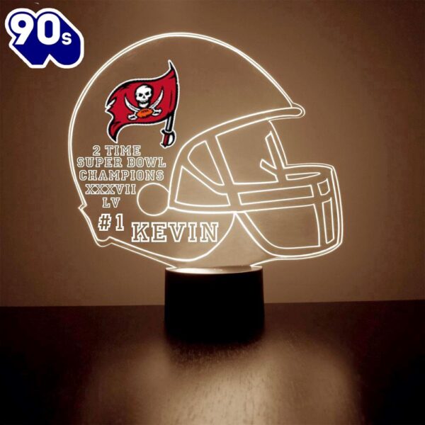 NFL Tampa Bay Buccaneers Football Led Sports Fan Lamp  Gift Christmas