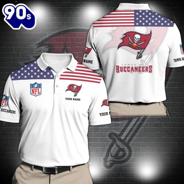 NFL Tampa Bay Buccaneers Sport Polo Shirt Custom Your Name  Gift For Fans