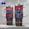 NFL Tampa Bay Buccaneers Stitch Glitter Custom Stanley Quencher 40oz Stainless Steel Tumbler With Handle