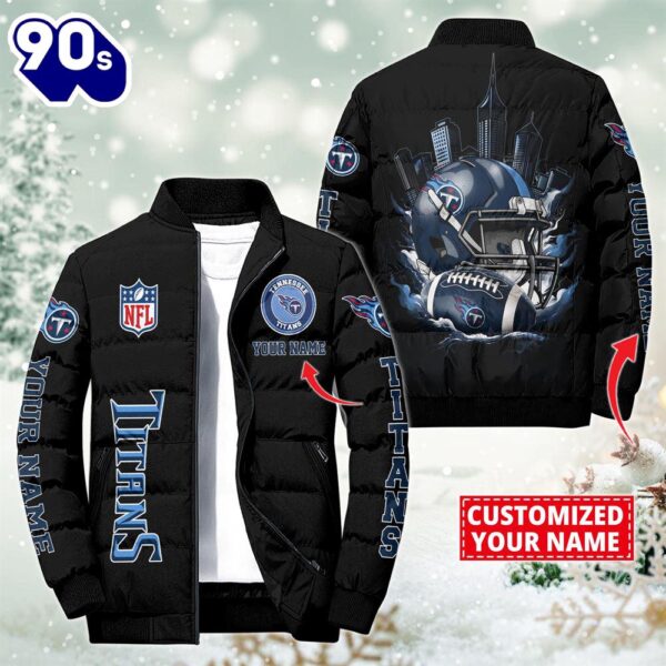 NFL Tennessee Titans City Puffer Jacket Custom Name  – Sport Puffer Jacket