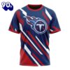 NFL Tennessee Titans Custom Name Number MotoCross Concept T-Shirt