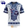 NFL Tennessee Titans Custom Name Number Native Pattern T-Shirt