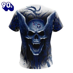 NFL Tennessee Titans Custom Name Number Special Kits With Skull T-Shirt