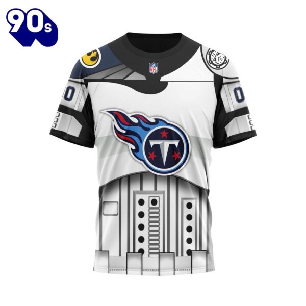 NFL Tennessee Titans Custom Name Number Star Wars T-Shirt