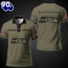 NFL Vetaran Day Seattle Seahawks Polo Shirt Custom Your Name Veteran Polo Shirt