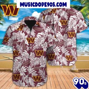 NFL Washington Commanders Tropical Leafs…