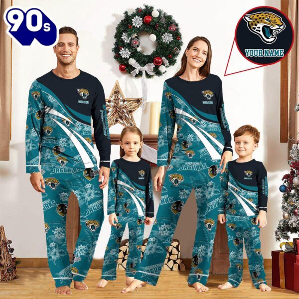 NFL Family Pajama Set,  NFLJacksonville Jaguars Pajamas Personalized Your Name Football Team Pajamas