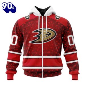 NHL Anaheim Ducks Special Gift For Valentines Day All Over Print Shirt