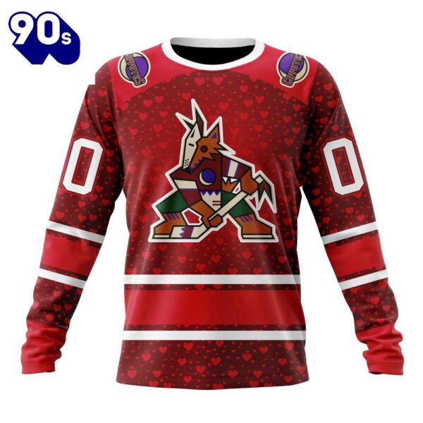 NHL Arizona Coyotes Special Gift For Valentines Day All Over Print Shirt