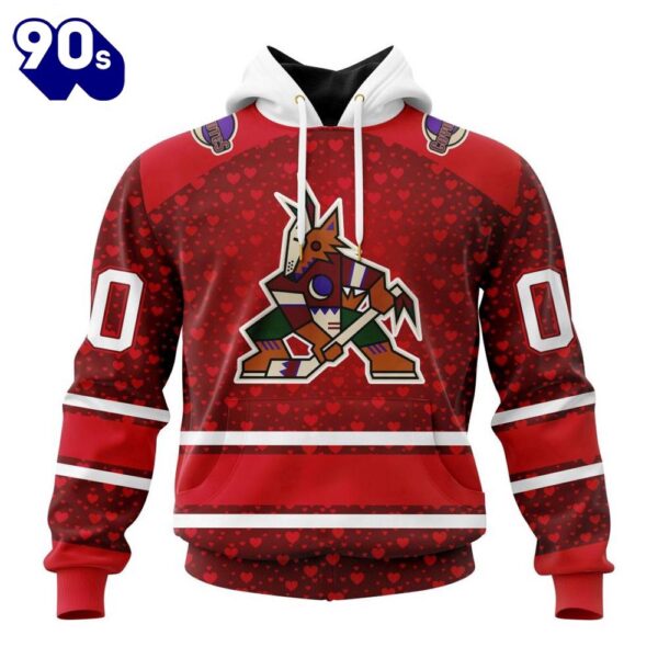 NHL Arizona Coyotes Special Gift For Valentines Day All Over Print Shirt