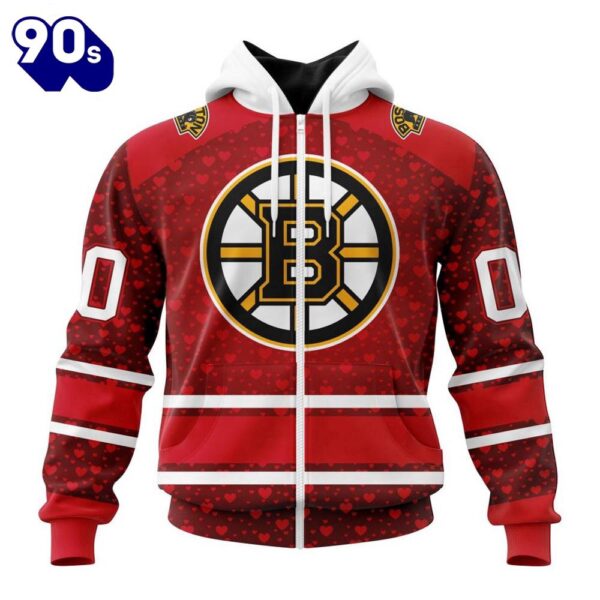 NHL Boston Bruins Special Gift For Valentines Day All Over Print Shirt