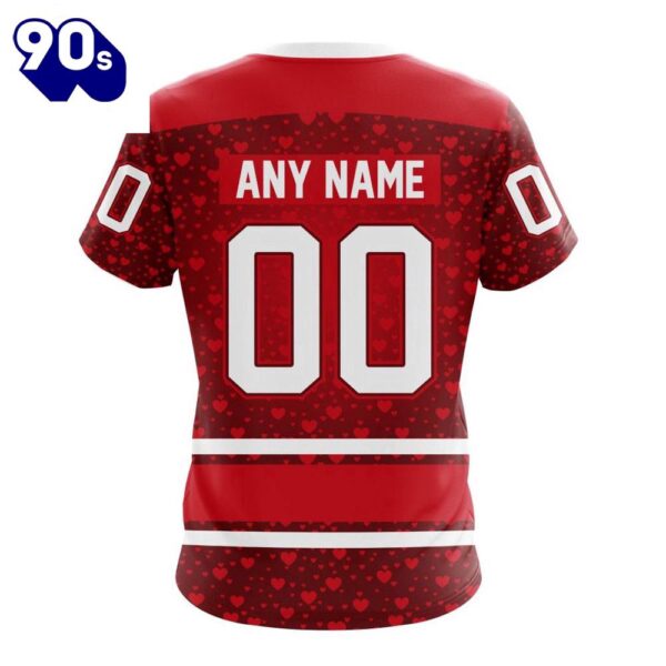 NHL Carolina Hurricanes Special Gift For Valentines Day All Over Print Shirt