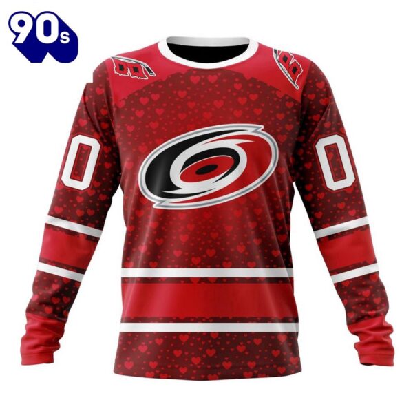 NHL Carolina Hurricanes Special Gift For Valentines Day All Over Print Shirt