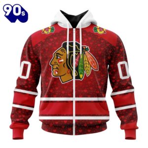 NHL Chicago Blackhawks Special Gift For Valentines Day All Over Print Shirt