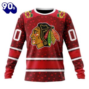 NHL Chicago Blackhawks Special Gift For Valentines Day All Over Print Shirt