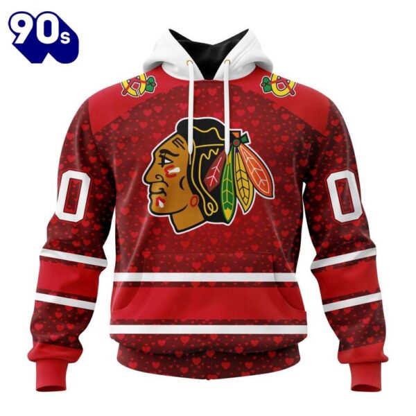 NHL Chicago Blackhawks Special Gift For Valentines Day All Over Print Shirt