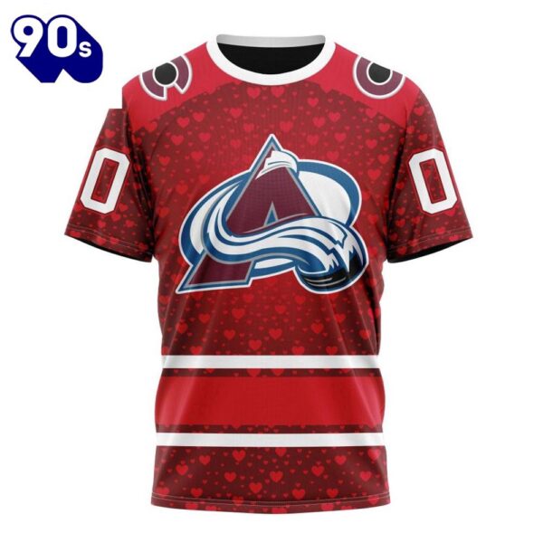 NHL Colorado Avalanche Special Gift For Valentines Day All Over Print Shirt