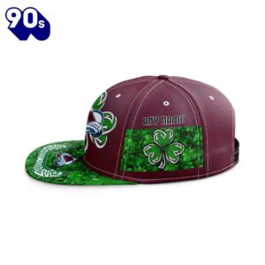 NHL Colorado Avalanche Special Snapback Design For St.Patrick's Day