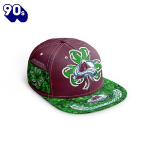 NHL Colorado Avalanche Special Snapback Design For St.Patrick's Day