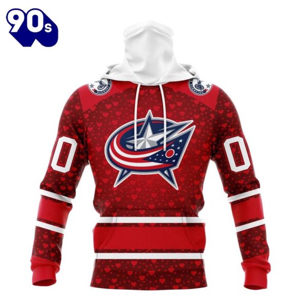 NHL Columbus Blue Jackets Special Gift For Valentines Day All Over Print Shirt