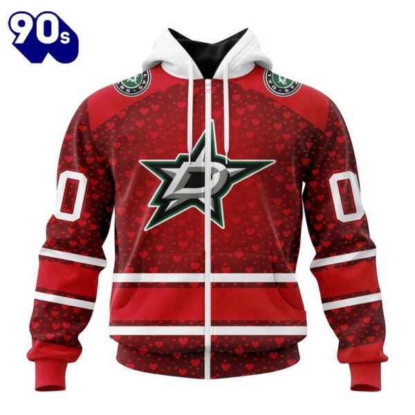 NHL Dallas Stars Special Gift For Valentines Day All Over Print Shirt