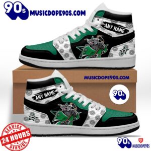 NHL Dallas Stars With Team Mascot Customized Air Jordan 1 Sneaker