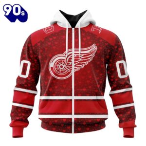 NHL Detroit Red Wings Special Gift For Valentines Day All Over Print Shirt