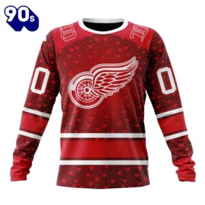 NHL Detroit Red Wings Special Gift For Valentines Day All Over Print Shirt