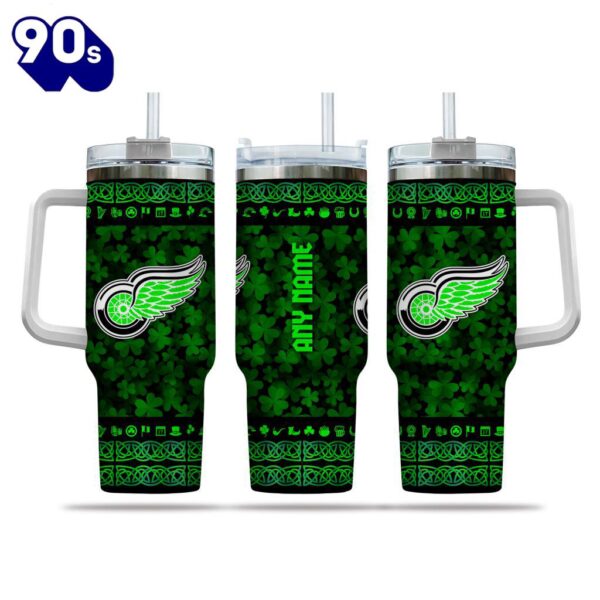 NHL Detroit Red Wings Special St. Patrick’s Day 40oz Tumbler With Handle