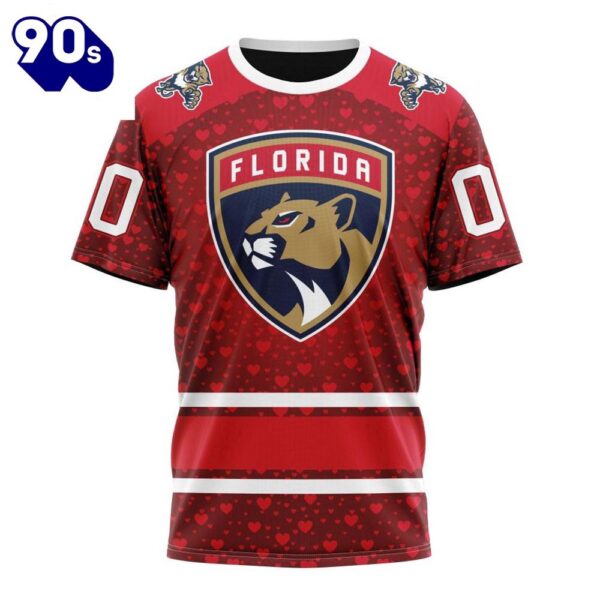 NHL Florida Panthers Special Gift For Valentines Day All Over Print Shirt