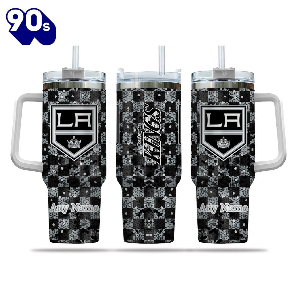 NHL Los Angeles Kings Stained Glass Effect Custom Stanley Quencher 40oz Stainless Steel Tumbler With Handle - NHL Tumbler 40oz NHL Los Angeles Kings Stained Glass Effect Custom Stanley Quencher 40oz Stainless Steel Tumbler With Handle - NHL Tumbler 40oz