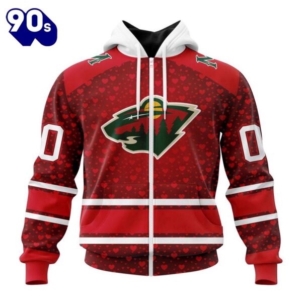 NHL Minnesota Wild Special Gift For Valentines Day All Over Print Shirt