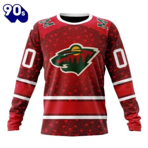 NHL Minnesota Wild Special Gift For Valentines Day All Over Print Shirt