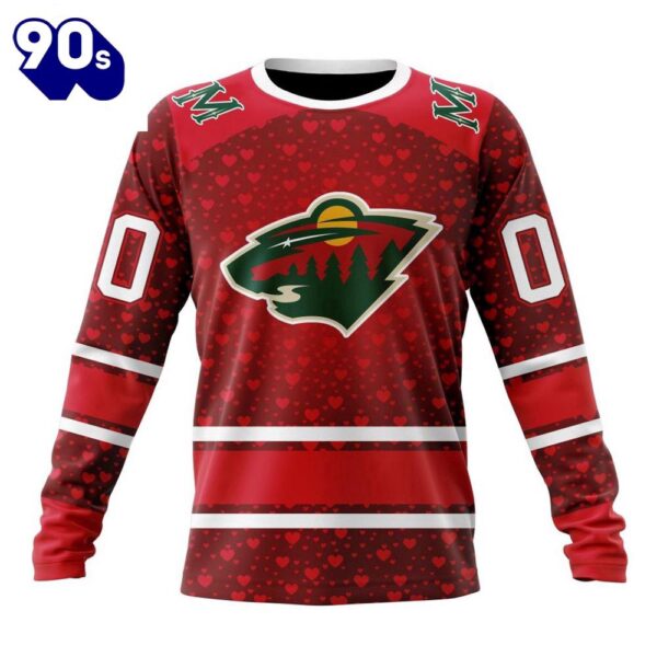 NHL Minnesota Wild Special Gift For Valentines Day All Over Print Shirt