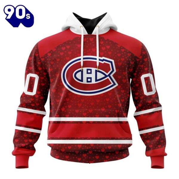 NHL Montreal Canadiens Special Gift For Valentines Day All Over Print Shirt