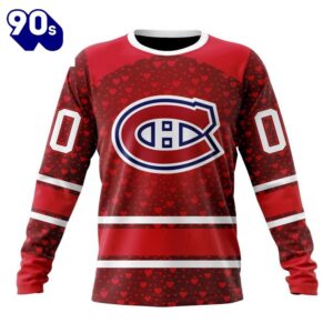 NHL Montreal Canadiens Special Gift For Valentines Day All Over Print Shirt