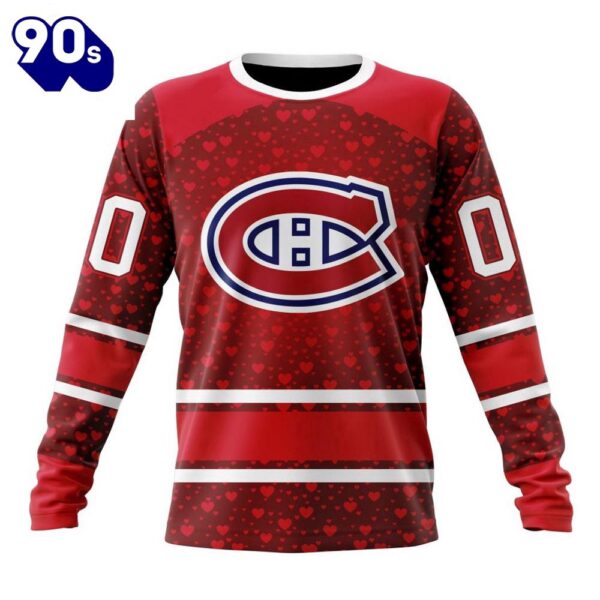 NHL Montreal Canadiens Special Gift For Valentines Day All Over Print Shirt